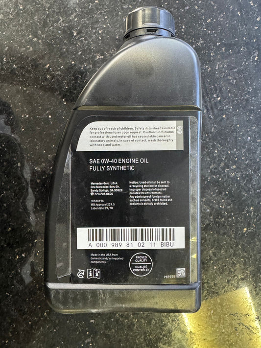 Mercedes-AMG High Performance Engine Oil