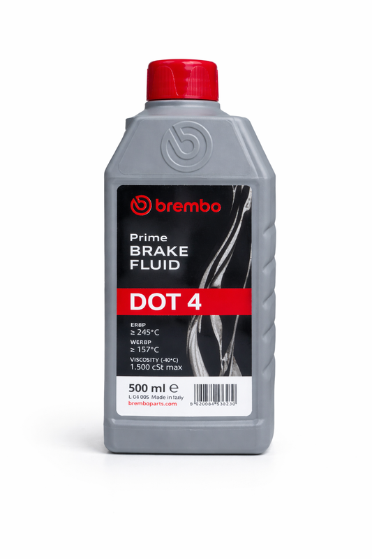 Brembo Prime DOT 4 Brake Fluid L04005 – High Performance Brake Oil (500ml)